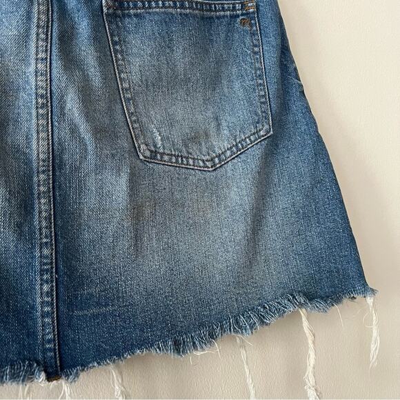 Madewell Raw Hem Denim Mini Skirt - Picture 5 of 5